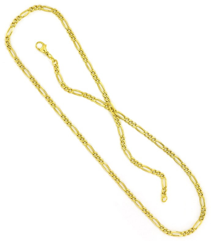 Foto 3 - Figaro Goldkette 55cm lang in massiv Gelbgold, K3379