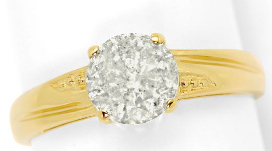 Foto 2 - Brillant Solitaer Ring 1,18 ct Gelbgold-Krappen-Fassung, R5760
