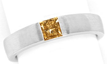 Foto 1 - Diamant-Ring 0,54ct Princess Diamant IGI, 18K Weißgold, R7852