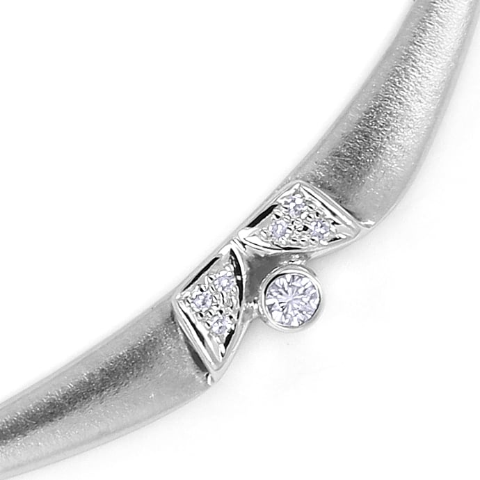 Foto 3 - Halskette Ring Ohrhänger mit Diamanten in 14K Weißgold, S1722