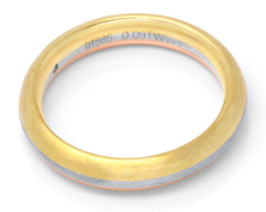 Foto 3 - Ring Diamant Princess Schliff, Gelb Rot Weißgold, S6356