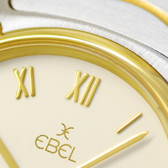 Foto 3 - Ebel Classic Stahl-Gold Damen-Armbanduhr mit Wellenband, U2516